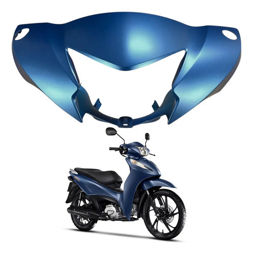 Capa do Farol Paramotos Honda Biz 125 2025 a 2026 Azul Fosco