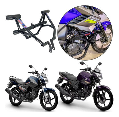 Protetor de Motor Stunt Race Street Cage Yamaha Factor 125 Fazer Factor 150 Preto Brilhante
