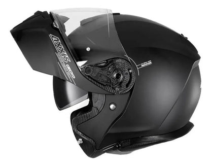 Capacete Escamoteável Axxis Gecko SV Solid com Óculos Solar Interno Preto Fosco
