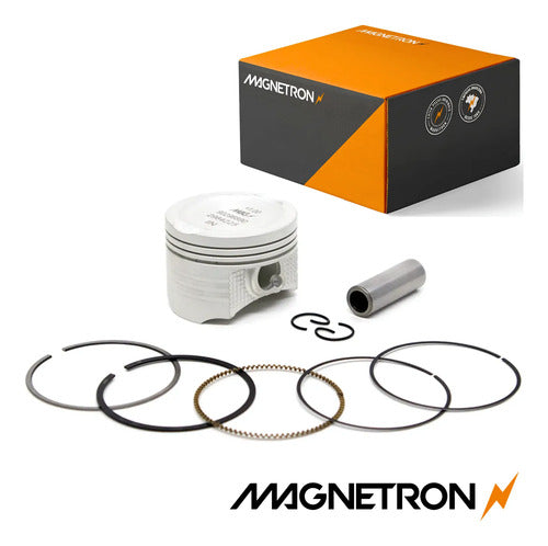 Kit Pistão com Anéis Magnetron Honda Cg 125 Fan 2009 a 2015 1,00 mm