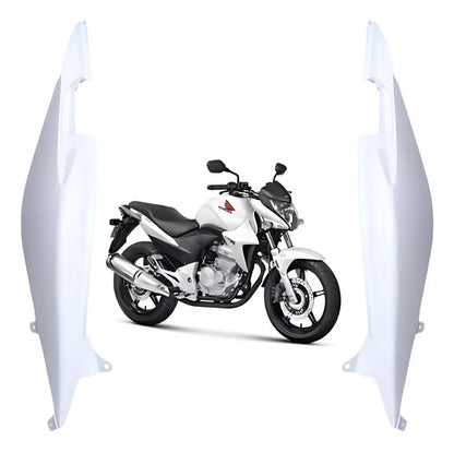Par de Rabetas Laterais Paramotos Honda Cb 300r 2013 em diante Branco