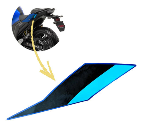 Adesivo da Rabeta Traseira Esquerda Yamaha Fazer Fz25 250 2025 Azul Metálico