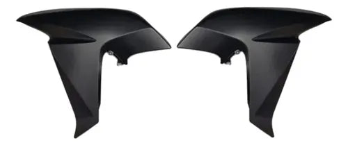 Par de Aletas Abas do Tanque Paramotos Honda Xre 300 2016 a 2018 Preto