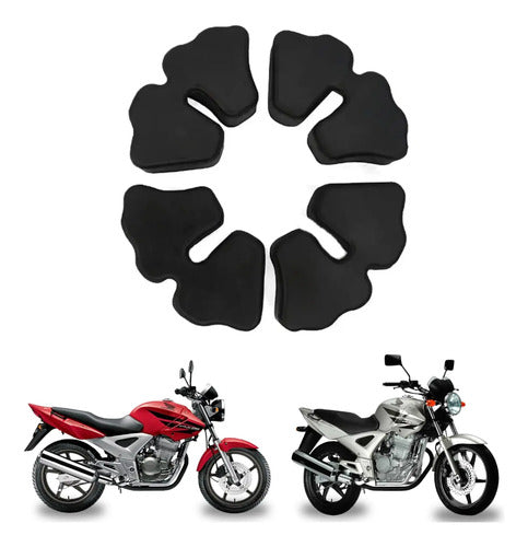 Jogo de Buchas do Coxim da Coroa Smartfox Honda Cbx 250 Twister Cb 300r Cb 250f Twister 4 Peças