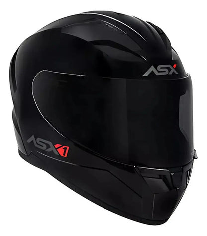 Capacete ASX City Solid Preto Grafite Brilhante