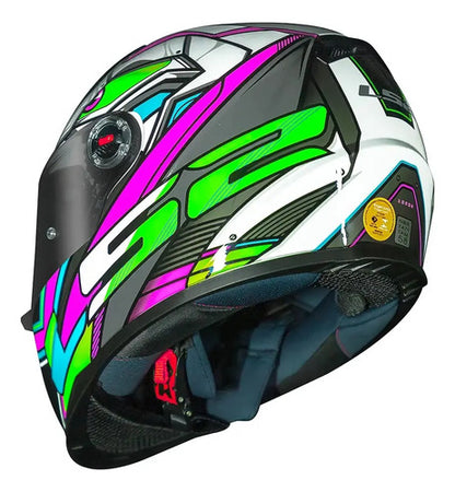 Capacete LS2 FF358 Xdron Rosa Brilhante