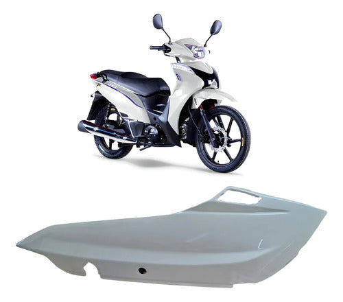 Rabeta Lateral Esquerda Iron Shineray Jet 50 2023 a 2025 Branco