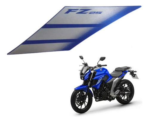 Adesivo da Tomada de Ar Esquerda Yamaha Fazer Fz25 250 2022 a 2023 Azul