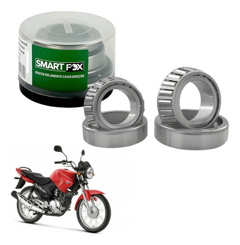 Caixa de Direção com Rolamentos Cônicos Smartfox Yamaha Factor 125 Fazer Factor 150
