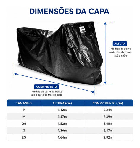 Capa para Cobrir Moto Alba Tamanho P