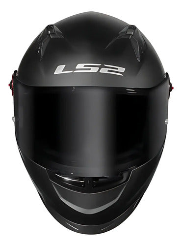 Capacete LS2 FF358 Pro Solid com Spoiler Preto Fosco
