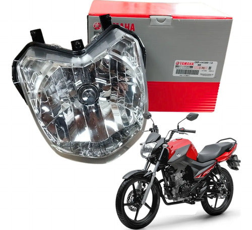 Farol Bloco Óptico Completo com Lâmpada Yamaha Factor 125 2015 em diante Factor 150 2016 a 2024