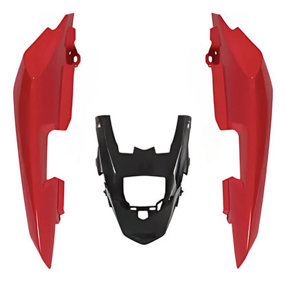 Rabeta Lateral Completa Paramotos Yamaha Factor 150 2016 a 2024 Vermelho Brilhante