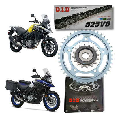 Kit Relação DID Premium com Retentor Suzuki V-Strom 650 2019 a 2025 525VO 120L 47/15T