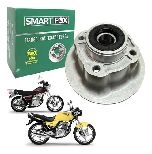 Flange da Coroa com Retentor e Rolamento Smartfox Suzuki Yes Intruder 125