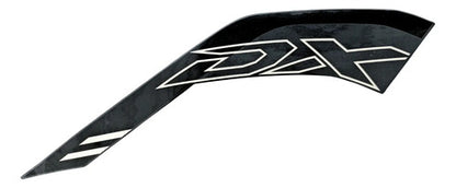 Adesivo da Aba do Tanque Direita Yamaha Factor Dx 150 2025 Preto Metálico