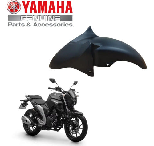 Paralama Dianteiro Yamaha Fazer Fz25 250 2018 a 2025 Preto Fosco