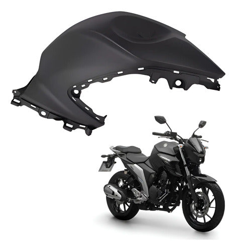 Capa do Tanque Direita Yamaha Fazer Fz25 250 2018 a 2024 Preto Fosco