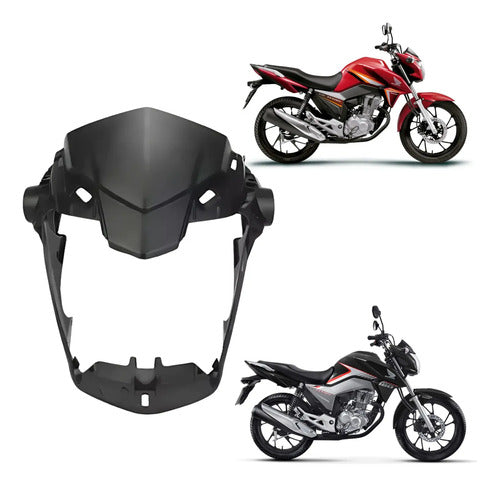 Suporte do Farol Paramotos Honda Cg 150 Fan 2014 a 2015 Cg 160 Fan 2016 a 2021 Preto