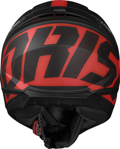 Capacete Norisk Razor Full Preto Vermelho Fosco