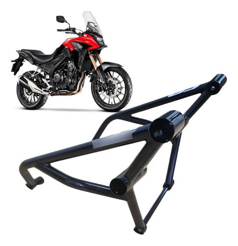 Protetor de Motor Stunt Race Cage Honda Cb 500f Cb 500x 2015 em diante Preto Brilhante