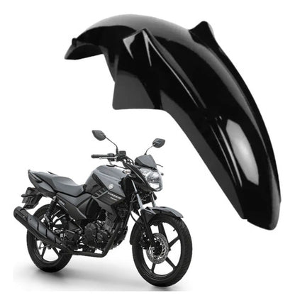 Paralama Dianteiro Paramotos Yamaha Fazer 150 2014 a 2025 Preto Metálico