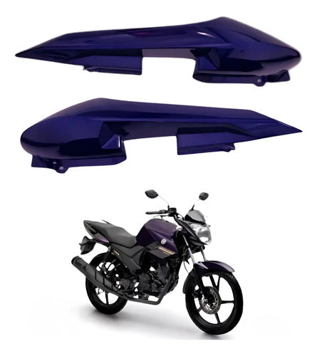 Par de Rabetas Laterais Paramotos Yamaha Fazer 150 2024 a 2025 Roxo Metálico