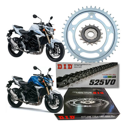 Kit Relação DID Premium com Retentor Suzuki Gsr 750 2011 a 2017 525VO 112L 42/17T