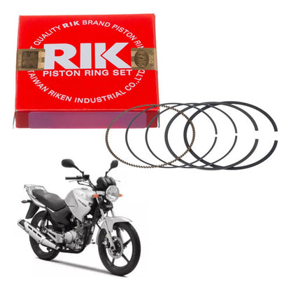 Jogo de Anéis do Pistão RIK Yamaha Factor 125 2000 a 2016 Xtz 125 2003 a 2016 0,75
