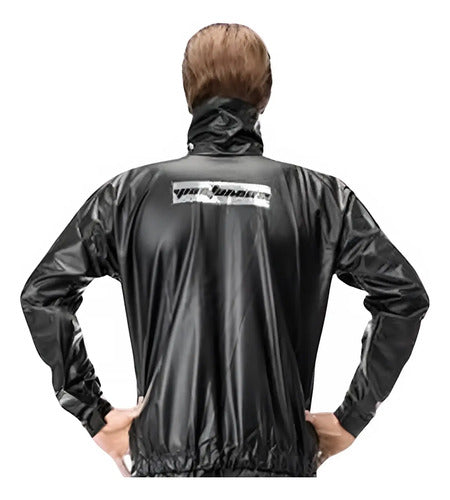 Capa de Chuva Conjunto Pantaneiro Tornado PVC com Gola e Bolso Preto