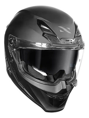 Capacete Norisk Rock Solid com Óculos Solar Interno e 2 Viseiras Preto Fosco