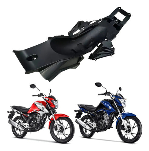Paralama Traseiro Interno B Paramotos Honda Cg 160 Titan Fan Preto
