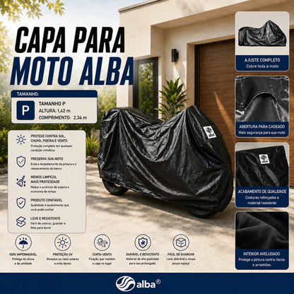 Capa para Cobrir Moto Alba Tamanho P