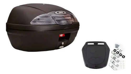 Bauleto Baú Traseiro Givi Simply E450NT Monolock 45 Litros Lente Cinza