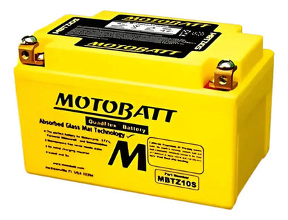 Bateria Motobatt MBTZ10S AGM 12V 8,5Ah Yamaha Mt-07 Mt-09 Yzf-R6 Yzf-R1 Honda Cb 500f Cb 500x
