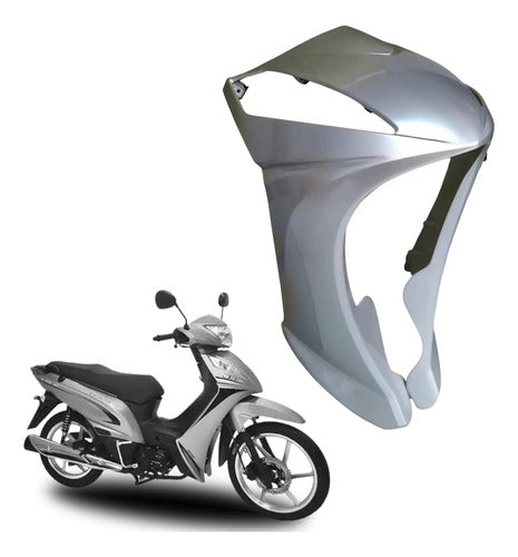 Carenagem Frontal Iron Shineray Jet 50 2010 a 2018 Prata