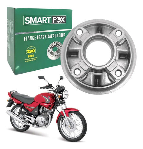 Flange da Coroa com Retentor e Rolamento Smartfox Yamaha Crypton 105 Factor 125