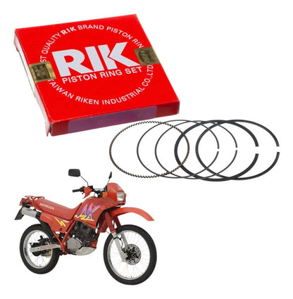Jogo de Anéis do Pistão RIK Honda Bros 150 Cbx 200 Strada Nx 200 Xr 200r 3,00 mm