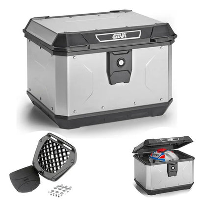 Baú Traseiro de Alumínio Givi ALP44ABR Monolock 44 Litros