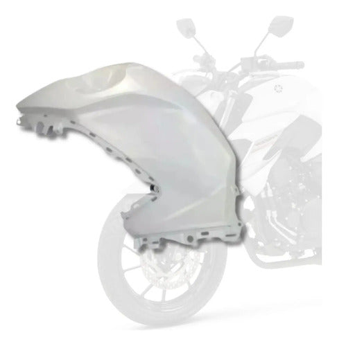 Capa do Tanque Esquerda Yamaha Fazer Fz25 250 2018 a 2024 Branco