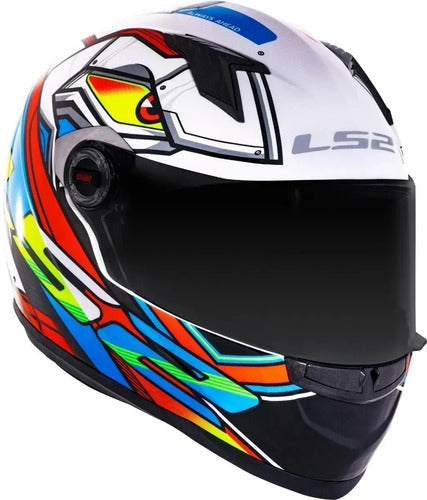 Capacete LS2 FF358 Xdron Laranja Brilhante