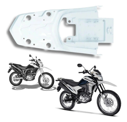 Paralama Traseiro Paramotos Honda Bros 160 2015 a 2022 Branco