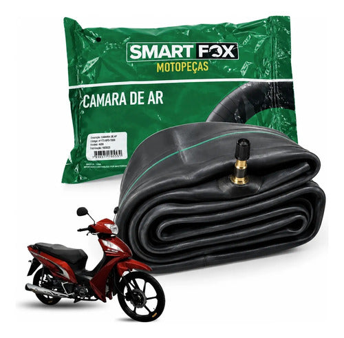 Câmara de Ar Smartfox Yamaha Crypton 115 Shineray Jet Phoenix 50 Honda C100 Dream 2.50 Aro 17