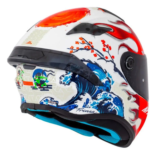 Capacete MT Helmets Targo S Yamanaka 2025 Branco Brilhante