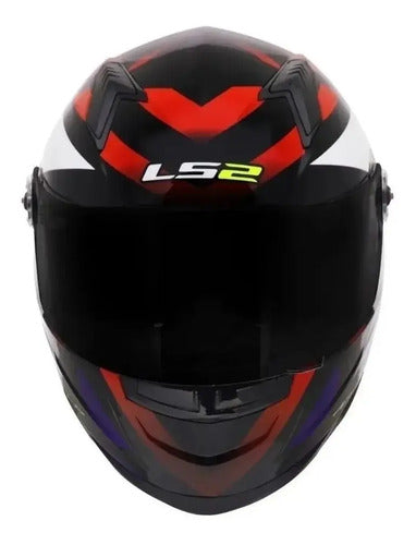 Capacete LS2 FF358 Starwar Branco Vermelho Tamanho 58/M
