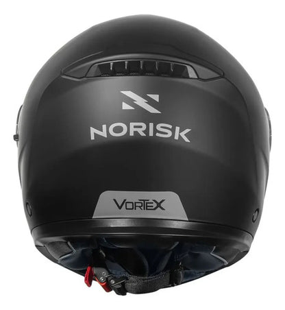 Capacete Escamoteável Norisk Vortex Solid com Óculos Solar Interno Preto Fosco