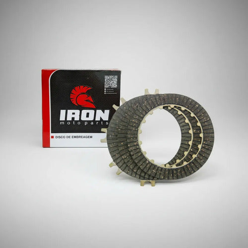 Jogo de Discos de Embreagem Iron Shineray Phoenix Jet 50 Jet 125 3 Peças