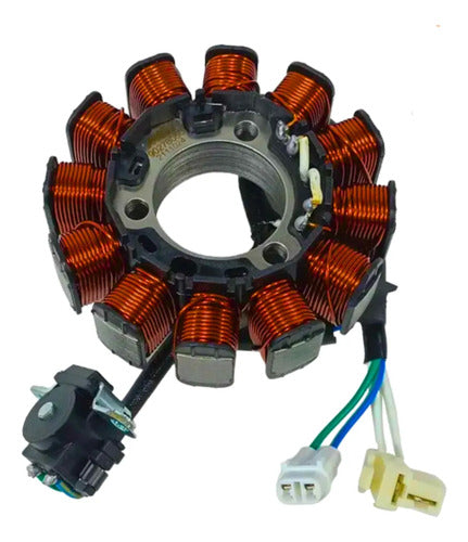 Magneto Estator com Bobina de Pulso Magnetron Yamaha Fazer Lander 250 Xtz 250x