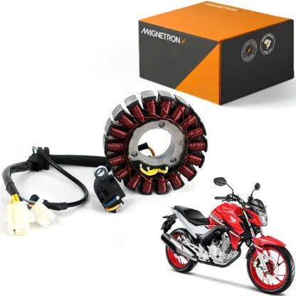 Magneto Estator com Bobina de Pulso Magnetron Honda Cb 250f Twister 2016 em diante