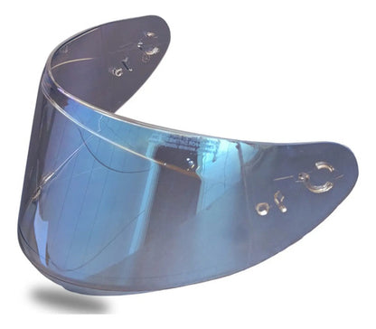 Viseira Polivisor Axxis Segment ASX V18B Injetada 2,2 mm Iridium Azul Claro